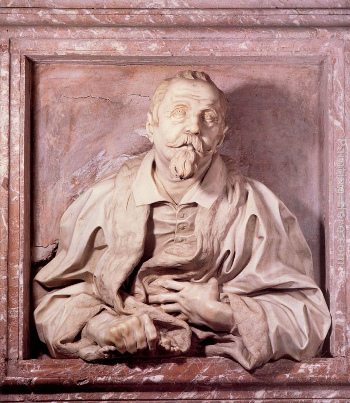 Memorial Bust of Gabriele Fonseca painting - Gian Lorenzo Bernini Memorial Bust of Gabriele Fonseca art painting